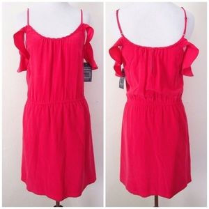 Joie 100% Silk Hot Pink Dress